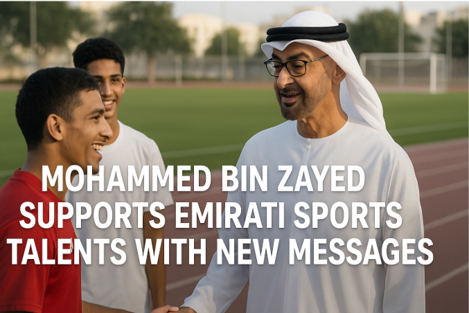 محمد بن زايد يدعم المواهب الرياضية الإماراتية برسائل جديدة